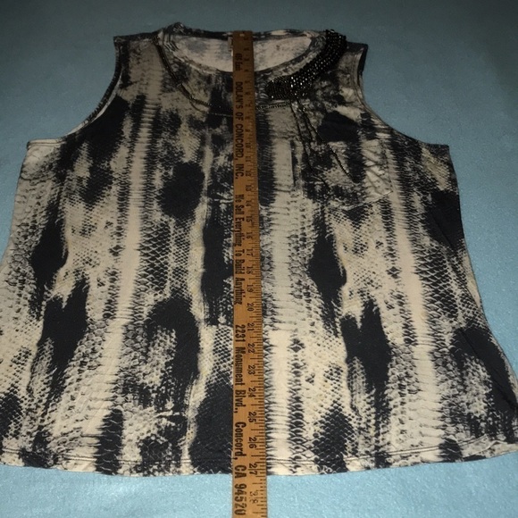 𝅺HAUTE HIPPIE HH Vintage Snake embellished snake pattern print tank top size M - Picture 11 of 12